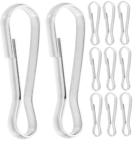 FONDOTIN 20pcs Stainless Steel Hooks for Lanyard Swivel Heavy Duty Flagpole Hooks Pet Feeder Toy Animal Tunnel Hammock Hanging