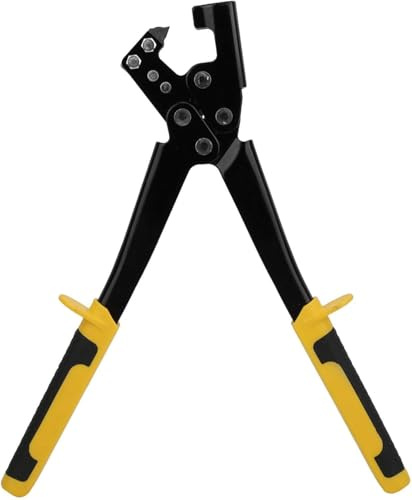 CYSFETENA Steel Metal Stud Crimper, Fixed Punching Plier for Ceiling Decoration, Profile Crimping Pliers, Sheet Metal Crimper for Light Steel Keels Decoration Ceiling