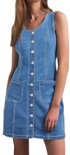 Robe Jeans Femme Grande Taille Vêtements Longue Courte Jean Morgan Robes Chemise Short Intégrée en avec Ceinture Tunique Bebe Fille Sexy De Vetement Bleu Ete Jupe Grain Malice,Bleu Clair,L