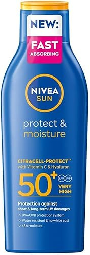 NIVEA SUN Solkräm Protect & Moisture Sun Lotion SPF50+ 200 ml