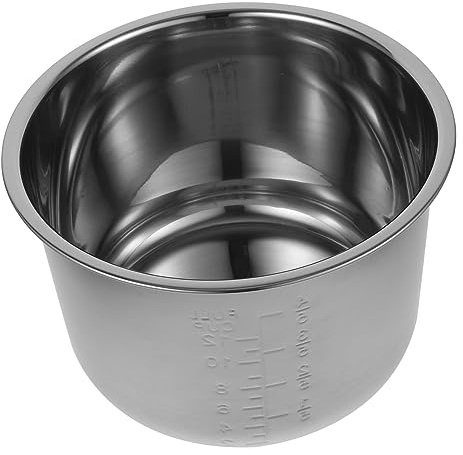 MAGICLULU 6l Stainless Steel Rice Cooker Replacement Pot Silver Inner Liner for Electric Cooker Versatile Cooking Pot Replacement Parts