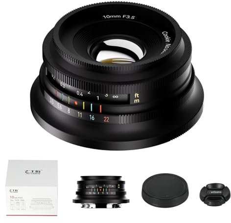 7artisans 10mm F3.5 Ultra Wide Angle APS-C Mirrorless Cameras Lens,Great for Vlogging & Selfies,Compact & Lightweight,for Video,Travel
