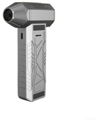 Soffiatore turbo senza fili con 130.000 giri/min e 4000 mAh per batteria, 180 W ad alte prestazioni per la pulizia del PC, industriale e all'aperto, ricarica rapida di tipo C, design compatto (argento