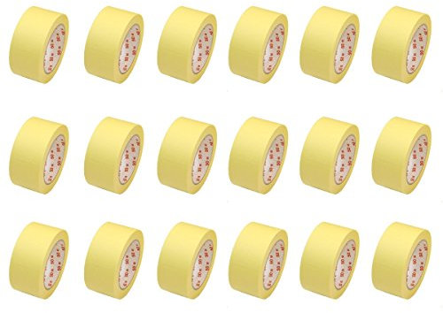 18 Rollen Flachkrepp Abklebeband Malerkrepp Malerband 50mm x 50m bis 60°C (EUR 0,04 / m)