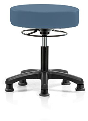 Perch Stationary Life Height Adjustable Stool | Desk Height 18-23 | Newport Fabric