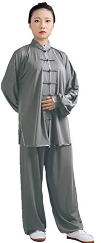 Daoba Arts Martiaux Costume | Unisexe Costume Chinois pour Tai Chi and Wing Chun | Costume Tang de Style Chinois | Costumes Légers pour la Méditation et Le Qigong