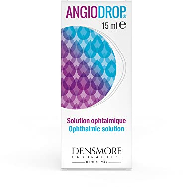 Densmore - ANGIODROP - solution ophtalmique - sécheresse oculaire - 15 ml | Acide Hyaluronique, Camomille, Mauve, Plusieurs utilisations par jour, Fabriqué en Europe