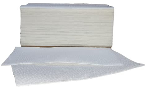 MSU | Toallas de papel Zig Zag | 21x22cm, blanco, 2 capas gofradas, 900 unidades | Absorción, resistencia, secado eficiente | Ideal para profesionales y cocinas