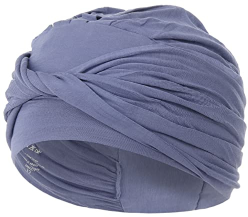 Christine Headwear Shakti Turban Damen | Chemo Kopfbedeckung Damen | Kopftuch für Damen Mit Haarausfall | Chemo Mütze Damen Auf 95% Viskose Bambus 5% Elasthan