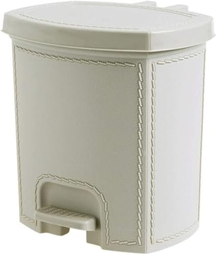 YMXWFC Trash Can Plastic Garbage Can Pedal Type Living Room Clam Shell Paper Basket Household Waste Can Bathroom Kitchen Indoor