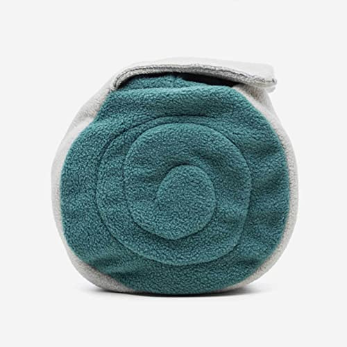 KNAUDER'S Best - Beschäftigung für Hunde auf 30x20cm - Salbei-GRAU - interaktives Hundespielzeug für Suchspaß auf Mehreren Seiten - Hundespielzeug aus 100% Polyester - Hundezubehör Made in Germany