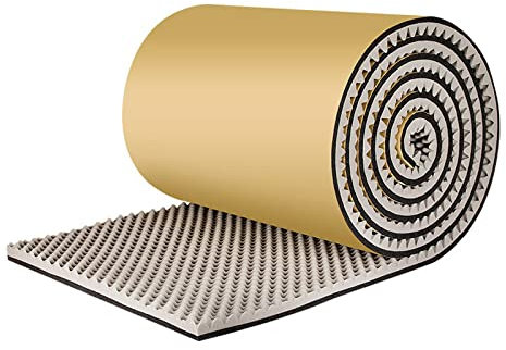 HARICSET 7cm Dick Akkustik Platten Noppenschaumstoff Akustik Schaumstoff Dämmung für Tonstudio YouTube-Raum Schallabsorbierende Dämpfungswand Schaumpyramide(Color:Grau)