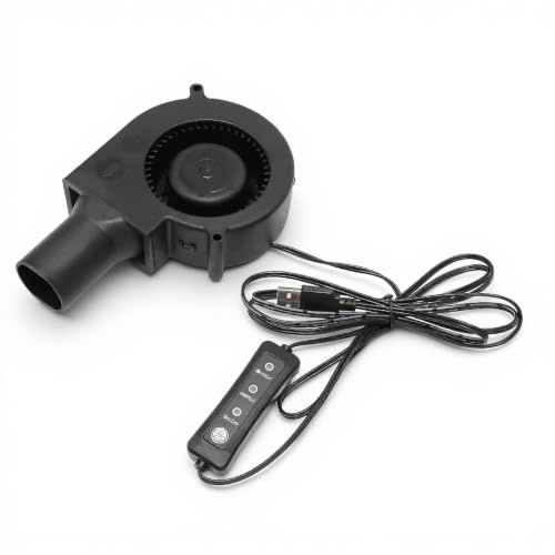 Zunate USB Gebläse, 97 Mm X 33 Mm, Gebläse, Lüfter, DC 5 V, Bürstenlos, 3800 U/min, 22 CFM, Computer Lüfter, Turbo Kühl Radiallüfter für PC Elektronik, 3D Drucker