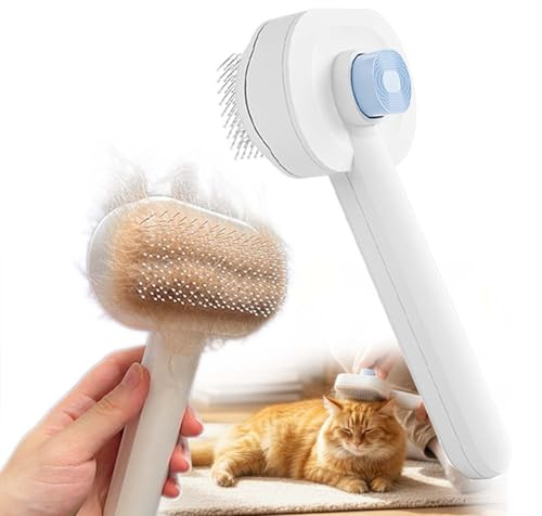 Katzenbürste mit Massagegerät des Luftkissens, Massagekamm Airbag, Katzen-Haarbürste, für die Pflege von langen und kurzen Haaren und Katzen