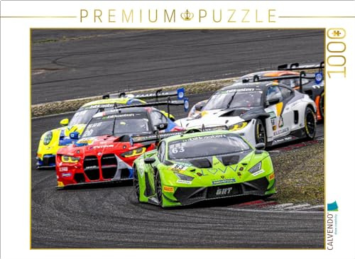 CALVENDO Puzzle Lamborghini Huracán G Evo2, BMW M4 GT3, Porsche 911 GT3 R | Lege-Größe cm Foto-Puzzle für glückliche Stunden