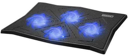 KAHDGSS Raffreddatori per Laptop da Gioco Ventola Raffreddamento Ventola Silenziosa per Supporto in Altezza Cuscinetto Luminoso A LED Angolo Regolabile
