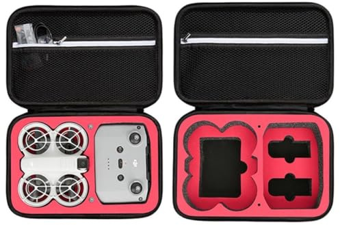 Borsa portaoggetti Custodia per il trasporto per DJI Neo Fly More Combo accessori, Borsa da viaggio EVA Borsetta Anti-graffio Anticaduta Custodia protettiva (rosso+nero)