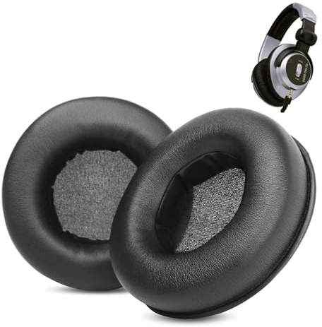 ACCOUTA Coussinets d’Oreille Remplacement Compatible avec Stanton DJ Pro 2000 Casques d'écoute Oreillettes et Coussinets avec Premium Cuir protéiné et Mousse à mémoire