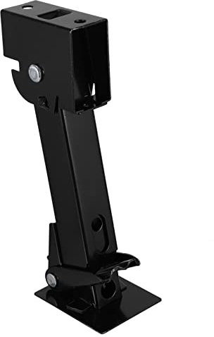 MUCKLILY 1Stk Stützfuß wohnwagenstützen wohnwagen zubehör Anhänger Zubehör stützenfuß unterstützt Stand handhaben Stabilisatoren für Wohnmobile Anhängerstabilisator für Anhänger Stahl Black