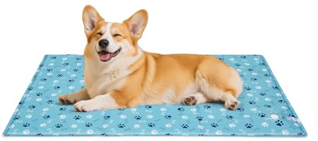Ownpets 100x60cm Pet Cool Mat, Water-Filled Leakproof Cooling Pad, Durable Scratch Resistant Oxford Fabric Dog Cool Bed Mat in Hot Summer