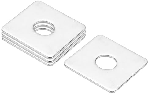 PATIKIL Rondelle quadrate, M12 x 40 x 2 mm, 4 pezzi, rondelle quadrate, rondella quadrata, piastra di stoccaggio, in acciaio inox 304