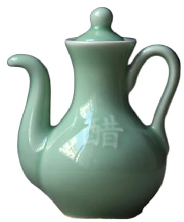 DHAEY Cuisine Bouteille d'huile en céramique vinaigre/Distributeur de Sauce de soja, Petite Bouteille de Distributeur d'huile d'olive Vintage étanche Distributeur