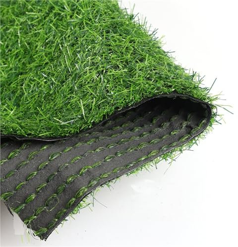 QHLTY Prato Sintetico Drenante, Prato Finto 2cm Altezza del Pelo 200x50cm Fondo in Gomma Facile da Pulire per Modellare Terrazze Patii Balconi Stanze(100 * 50 * 1.5cm)