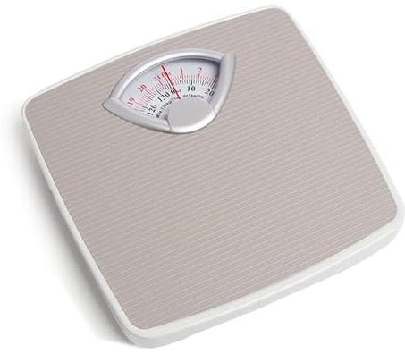 Ykm Mechanical Bathroom Weighing Scales – Dual Unit Analog Scale (130kg Max Capacity)