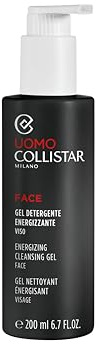 Collistar Gel Detergente Viso Uomo Energizzante, Pulisce, Tonifica, Rivitalizza, per Tutti i Tipi di Pelle, anche Sensibile, Elimina Grigiore e Colorito Spento, 200 ml