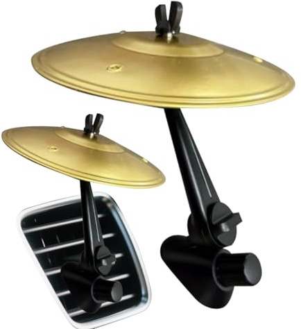 platillo bateria para coche, Car Drum Air Vent Car cymbals, Mini1 Drum Crash cymbals For Cars Vent, Belly dance finger cymbal1