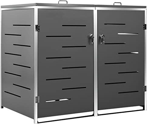 Massbinet Mülltonnenbox für 2 Tonnen 138x77,5x112,5 cm