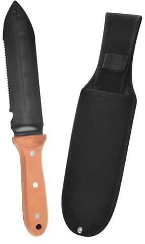 Cazzuola da giardino – resistente alla corrosione con di misurazione, strumento ergonomico con manico antiscivolo | durevole manuale per la cura del paesaggio in casa, per l'uso di aiuole