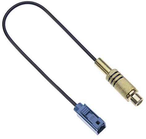 Keple Câble Adaptateur Caméra De Recul Fakra vers RCA De Câble Adaptateur Audio Stéréo Système De Sonorisation Radio Vidéo Vidéo De Navigation Compatible avec Galaxy/Kuga/Mondeo/S-Max