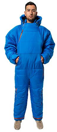 Selk'bag Unisex's Original 6G Wearable Sleeping Bag, Blue Puffin, S