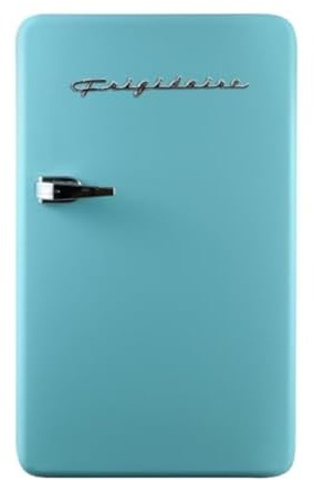FRIGIDAIRE EFR372-BLUE 3.2 Cu Ft Blue Retro Compact Rounded Corner Premium Mini Fridge
