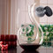 Decanter per vino, 1500 ml, soffiato a mano, in cristallo senza piombo, classico aeratore per vino, caraffa per vino rosso, accessori per vino, regalo per vino