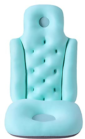 RTYHN Ganzkörper Badewannenmatte mit Kissen Erwachsene,3D Atmungsaktive Badewanne Mat,Komfortables Badekissen Zur Entspannung,für Alle Arten Von Badewannen