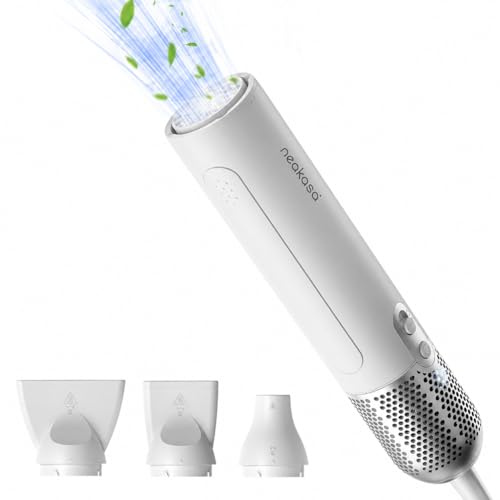 Dog Grooming Dryer Portable, Fast Drying, Neakasa F1 Pet Hair Dryer High Speed, Quiet, 560g Lightweight for Travel, 3 Nozzle, 8 Modes