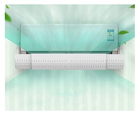 Retractable Air Conditioner Air Deflector, Adjustable Anti-Direct Blow Wall Mount Air Conditioner Air Baffle 18 X 58-104 Cm