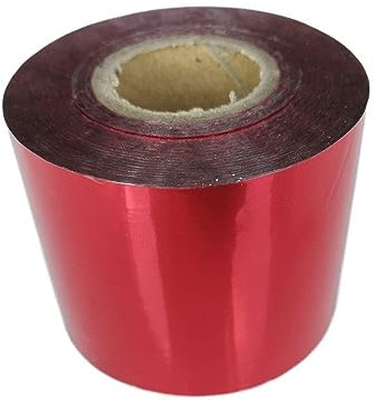 Heißprägefolie, 3 cm x 120 m, 11 Farben, Heißprägefolie, Wärmeübertragung, Laminierserviette, eloxiertes, vergoldetes Papier für Folienstempelmaschine (Farbe: Rot)