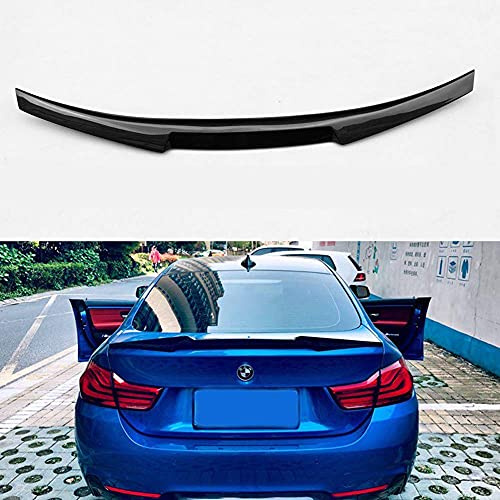 Carbon Rear Spoiler for BMW 4 Series F36 420i 428i 430i 435i 440i Gran Coupé 4-Door 2013-2019 M4 Style Genuine Carbon Fibre Rear Wing Lip Boot Spoiler, Car Styling Accessories Black