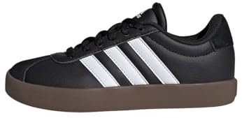 adidas Unisex Kinder VL Court 3.0 Shoes, Core Black/Cloud White/Gum, 37 1/3 EU