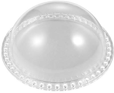 BESTonZON Transparentes Acryl-halbkugel-Dom Mit Bodenplatte DIY Handgewebte Tasche Zubehör Langlebiges Glattes Material Für Stilvolle Klarsichtbeutel-bodenabdeckung Außendurchmesser