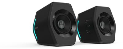 HECATE G2000 Gaming Bluetooth Speakers for Desktop/PC, 2.75″ Drivers, 32W RMS, 12 RGB Effects, USB Sound Card, 3.5mm AUX Inputs, Black