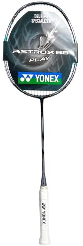 Yonex ASTROX 88 spela badmintonracket (svart/silver) (4UG5) fabriksmodell