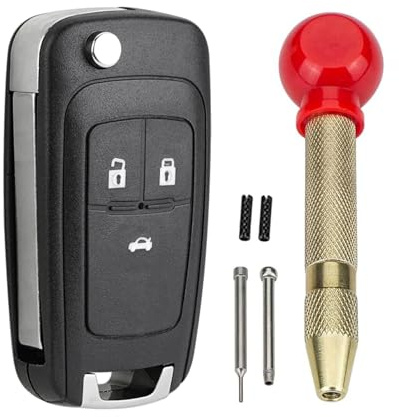 Für Opel 3-Tasten Fernbedienung gehäuse für Adam/ Astra J /Insignia A/ Cascada/Corsa E/Karl/Meriva B/Mokka/Zafira C / Tourer mit Entnahmewerkzeug zum Austausch der Schlüsseleinsätze