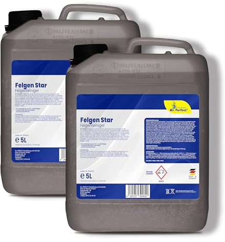 Mr. Perfect Felgenreiniger 2x5l - Hocheffektiver Reiniger für lackierte Stahl-, Chrom- & Alufelgen - Entfernt schnell & zuverlässig hartnäckigen Schmutz & Rost - Ideale Felgenpflege in Profiqualität