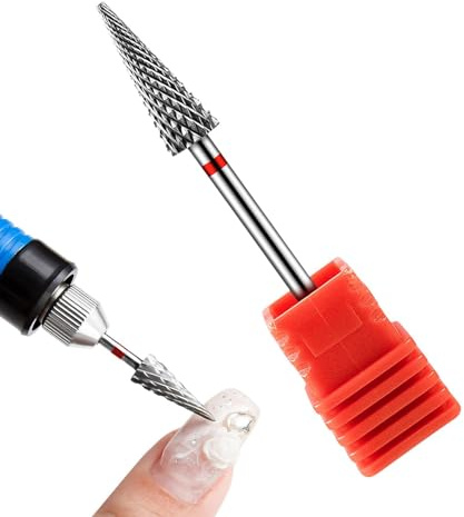 Conseils à ongles, pointes à ongles | Conseils de perçage de tige en carbure de tungstène en forme de parapluie d'ongle - Nettoyant pour cuticules, outil pour enlever le vernis à ongles, produits pour