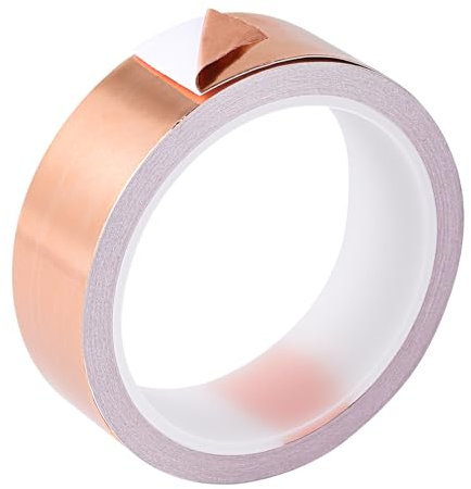 Yukaiwn Schneckenschutz Kupferband gegen Schnecken Selbstklebend, 10mx30mm Schneckenschutz Hochbeet Schneckenabwehr Kupferband, Schneckenzaun Schneckenband für Pflanzenschutz, EMI Abschirmband