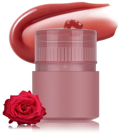 KYDA Lip Balm Tint, Moisturizing, Plumping Lip Butter Balm Lip Mask, Hydrating Lip Sleep Mask for Hydration & Shine with Fruit Essence-03 Rose